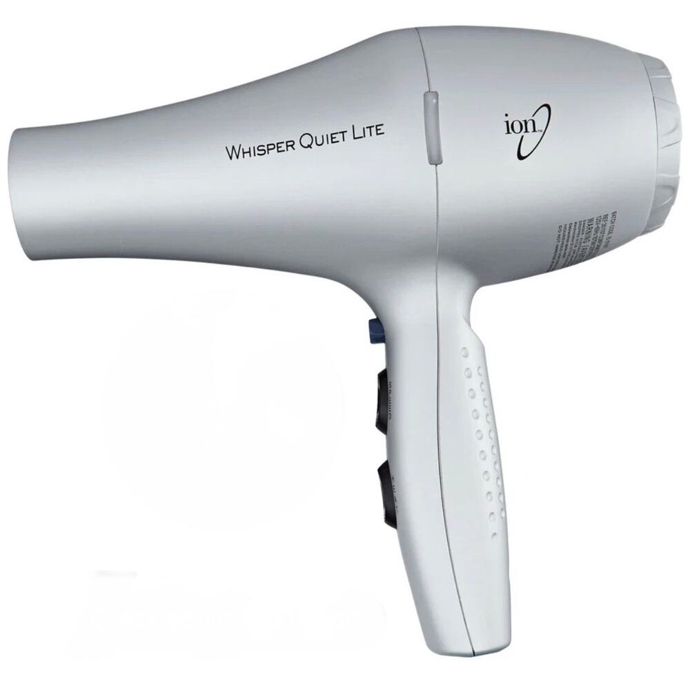 Ion Whisper Quiet Lite Ionic Ceramic Hair Dryer 1875W Silver Model 5600A